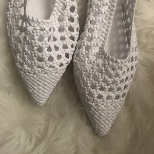 Brand New. White Summer Flats